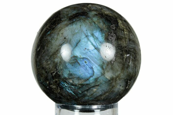 Flashy, Polished Labradorite Sphere - Great Color Play #232421